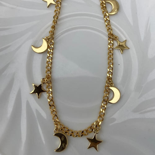 Collar Luna y Estrellas